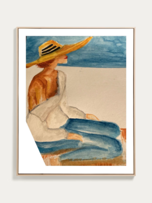 The Girl in Blue Jeans and Hat